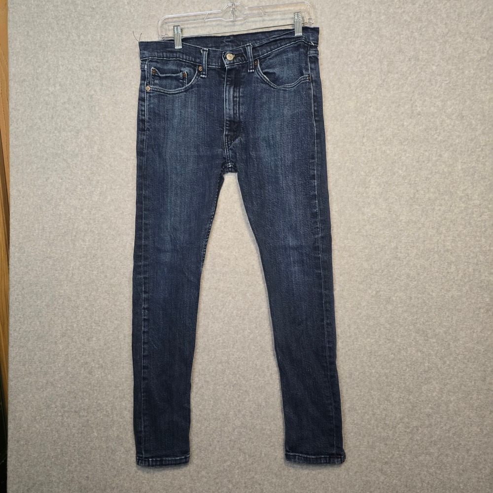 Levi's Jeans Mens 34x32 519 Skinny Dark Wash Blue Stretch Denim